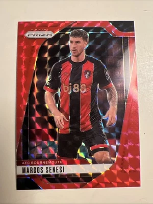 2024-25 Panini Prizm Premier League #187 Marcos Senesi Red Mosaic - Image 1 of 2