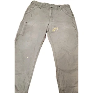 Carhartt Mens Carpenter Pants Original Dungaree Fit Tan 38x30 Work Grunge Pre-O - Picture 1 of 10