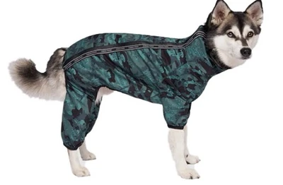 Traje Canada Pooch Slush Talla 26 Verde Camuflaje Resistente al Agua Perro Body Foto 1 de 4