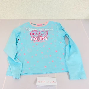 Mezzo Piano Long Sleeve Sweatshirt 160cm L Tops Blue Berrie-chan Heart Candy JP - Picture 1 of 24