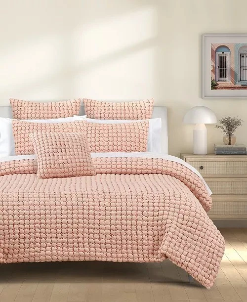 J Queen Bold Cloud Puff 3 piezas Juego de edredones, King/California King Foto 1 de 3