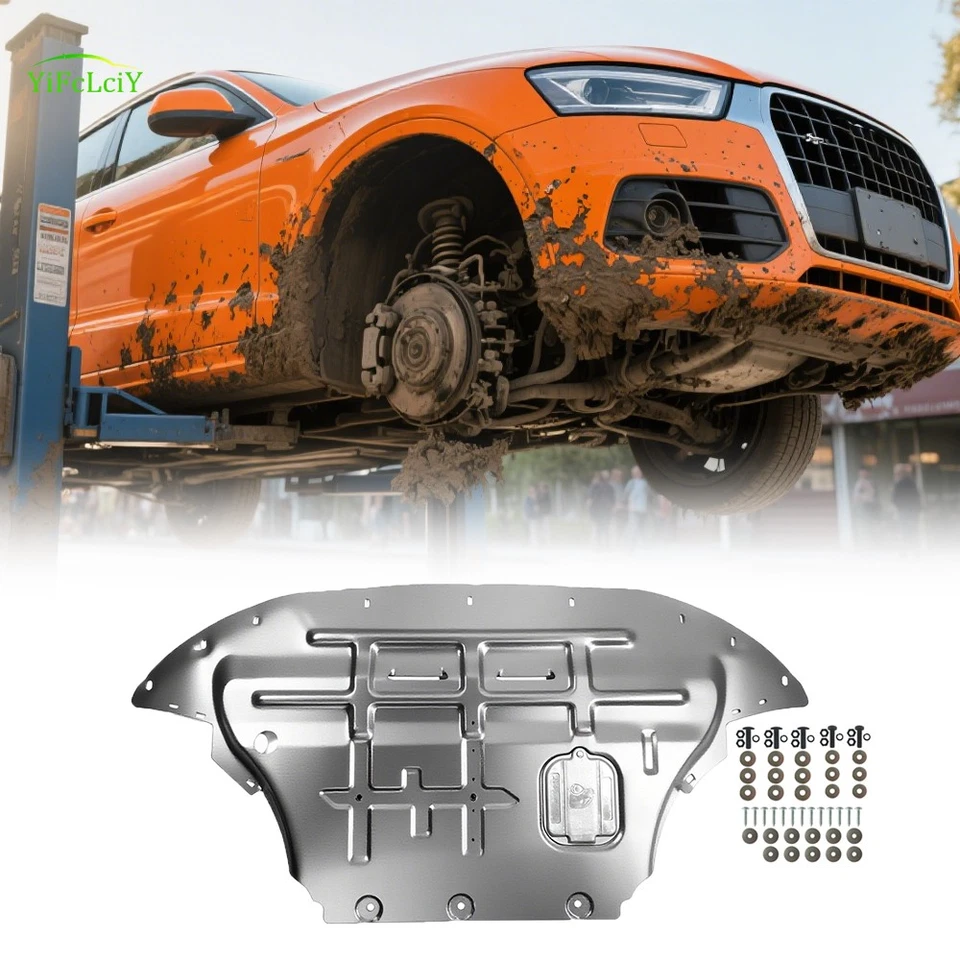 Heavy Duty Skid Plate For Audi Q5 2009-2017 Engine Splash Shield Metal Foto 1 de 4