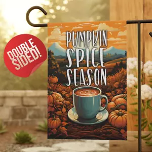 Herbst Garten Flagge, Pumpkin Spice Season, Bauernhaus Deko, Garten Deko Geschenk für Sie - Bild 1 von 13