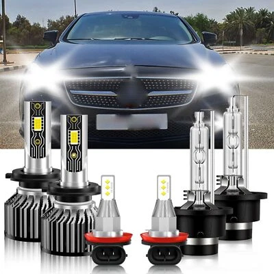 Combo de 6 bombillas de faros LED HID + luz antiniebla para Mercedes-Benz CLS500 2008-2009 Foto 1 de 4