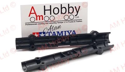 1/14 Tamiya Truck Semi-Trailer 120mm Axle Casings, Carbon Reinforced Parts - Image 1 of 4