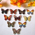 50pcs Butterfly Buttons 2 Holes Sewing Accessories Scrapbooking Craft Decoration