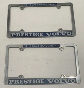 Par de marcos de matrícula de plástico para concesionario Volvo East Hanover, NJ Volvo de 2 Prestige - Imagen 1 de 1