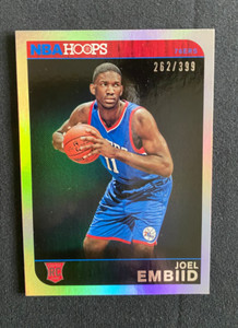 2014-15 NBA Hoops SILVER BORDER #d 262/399 Joel Embiid #263, RC RARE 76ers, MVP?