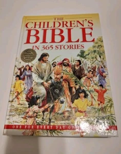 The Children's Bible in 365 Stories Hardcover Illustrated Book 1995 devotions - Picture 1 of 3