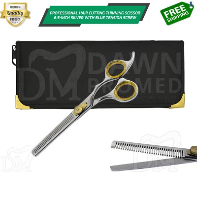 Tesoura para corte de cabelo 6,5′′ com parafuso de tensão dourado grau alemão - Imagem 1 de 4