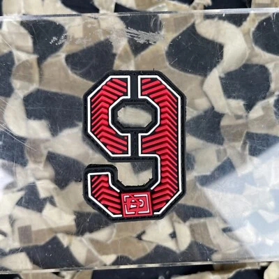 NUEVO parche número de goma empuje - rojo - 9 Foto 1 de 2