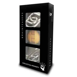 Intellectual Property - IP Diversae II 3-Pack Black Brain Teasers Wooden Puzzles - Picture 1 of 1