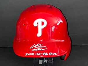 Aidan Miller Phillies Auto Signed Full Size Helmet Beckett Witness Holo - Picture 1 of 3
