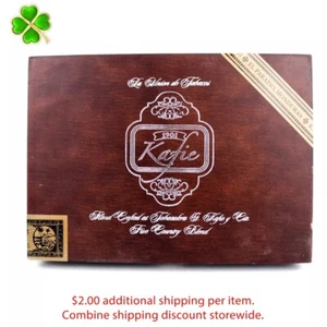 Kafie Robusto Largo San Andres Empty Wood Cigar Box 9" x 6.5" x 1.75" - Picture 1 of 12