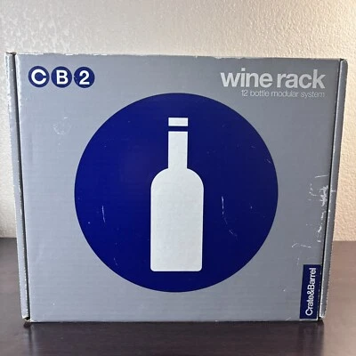 Crate & Barrel CB2 12 Bottle Modular System Wooden Wine Rack - Image 1 of 4