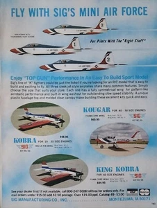 Vintage 1987 Sig Mini Air Force King Kobra Print Ad Wall Decor  - Picture 1 of 1