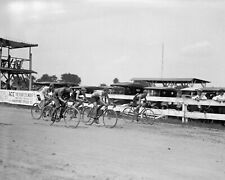 Bicycle Race Photograph Vintage Cycling Racing Washington DC 1922 8x10