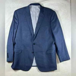 Brooks Brothers 46R Explorer Regent Fit marineblau kariert 2 Knöpfe belüftet Wollanzug - Bild 1 von 16