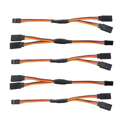 10 pcs Servo Extension Y Cable 22AWG 15cm 150mm for RC/Futaba/JR - Image 1 of 4