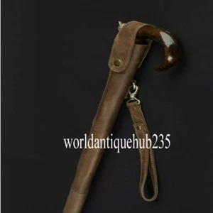 Walking cane covers Bag for Walking Stick Storage, Walking Cane Case Leather NEW - Picture 1 of 6