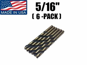 (6-PACK) 5/16" 05740 Norseman / Viking USA Drill Bit Super Premium High Speed - Picture 1 of 3