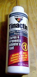 RARE vintage 1990s plastic bottle T INACTIN athlete's foot powder EMPTY - Picture 1 of 3