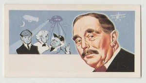 Original 1960s UK Trade Card - Science Fiction Writer Herbert George H G Wells - Picture 1 of 1