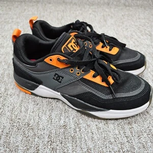 DC E.TRIBEKA Black/Orange UK 7 SNEAKERS SHOES TRAINERS SPORTS WALKING - Picture 1 of 8