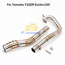 Motorcycle Exhaust Header Pipe Front Mid Link Tube For Yamaha Y15ZR Exciter150