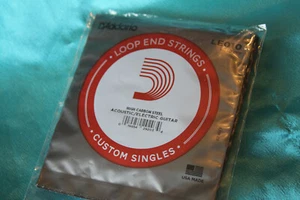 D'Addario Plain Steel .010 Loop End Strings, LE010, Pack of 5, Banjo or Mandolin - Picture 1 of 2