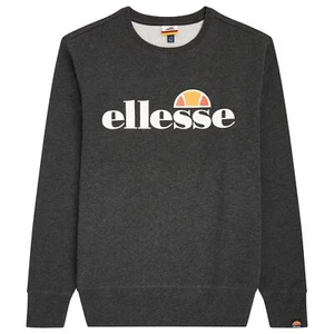 Sudadera para hombre ellesse cuello redondo atlética deportiva logotipo polar gris oscuro - Imagen 1 de 2