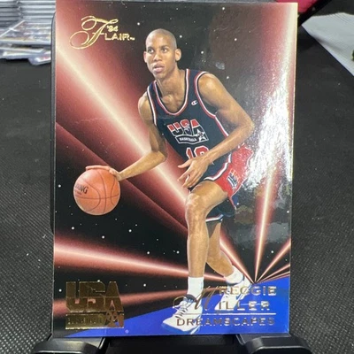 Baloncesto Flair USA 1994 - Dreamscapes Reggie Miller #64 Dreamscapes on Front Foto 1 de 4