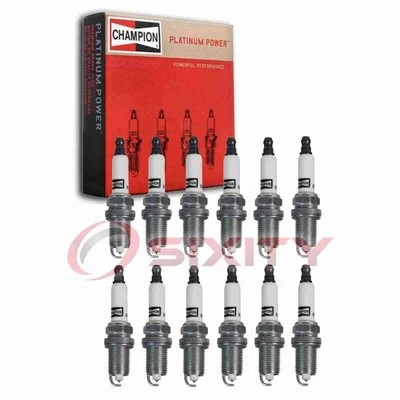 12 pc Champion Platinum Spark Plugs for 2004-2017 Rolls-Royce Phantom 6.7L wa - Image 1 of 4