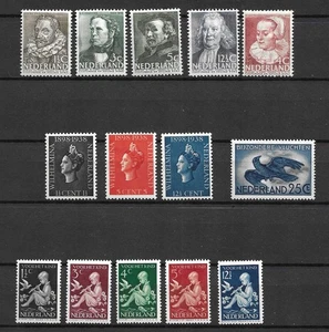 Netherlands 1938 commemorative year set MH, first stamp badly hinged, air=MNH - Picture 1 of 1