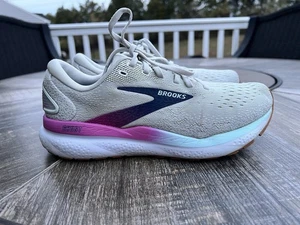 Zapatos para correr Brooks Ghost 16 para mujer talla 7 gris azul marino albaricoque 1204071B175 - Imagen 1 de 13