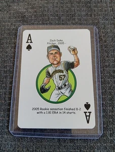 Zach Duke Card Pittsburgh Pirates Hero Decks Playing Card  Baseball Card - Picture 1 of 2