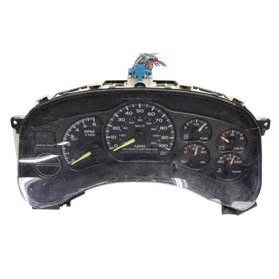 Grupo de velocímetros 99-02 Chevy Silverado Sierra 1500 2500 EE. UU. MPH OEM Foto 1 de 4