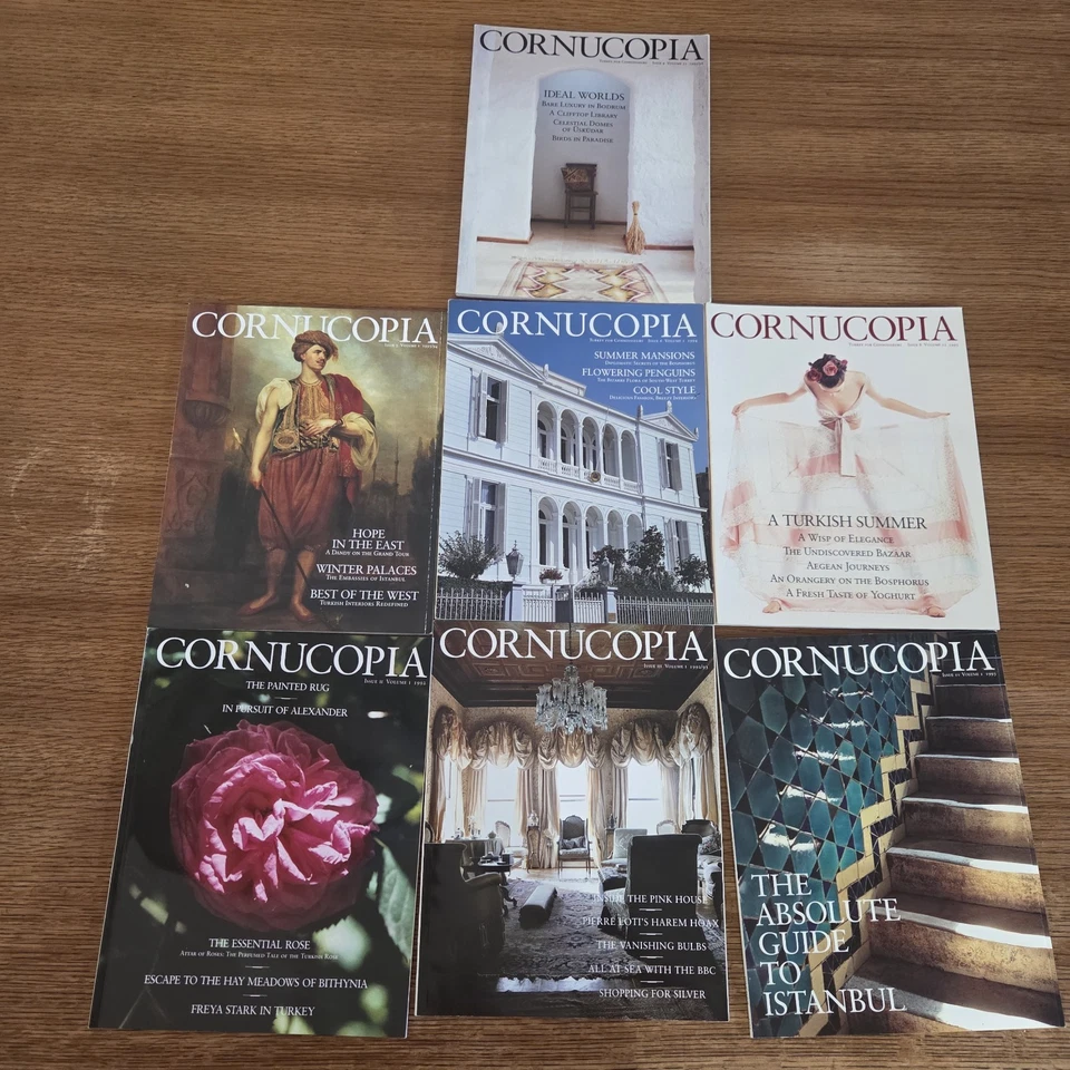 LOT Of 7 Cornucopia Magazine Turkish Arts & Culture Issues 2 - 9 Excellent RARE Foto 1 de 4