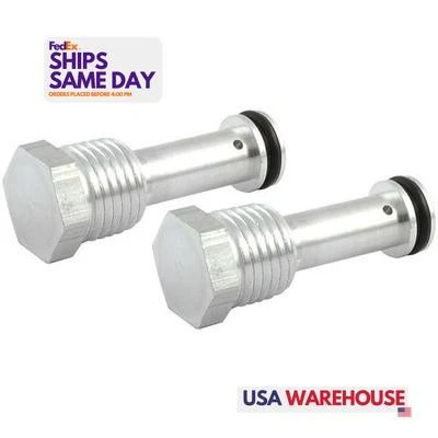 Allstar ALL90070, 2 Pack Natural Aluminum Oil Restrictors Standard Block Chevy 1 - Image 1 of 4