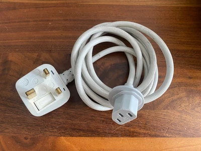 Genuine Original Apple iMac White Mains Power Cable | 1.8M UK | Volex - Image 1 of 2