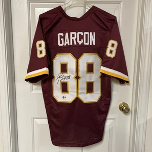 Pierre Garçon Autographed Custom Washington Redskins Jersey Beckett Authentic - Picture 1 of 11