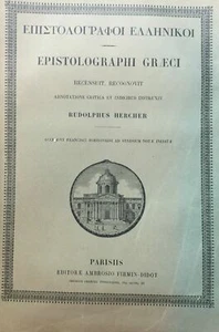 EPISTOLOGRAPHI GRAECI R. HERCHER O79 - Foto 1 di 4