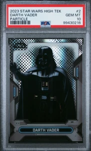 2023 TOPPS STAR WARS HIGH TEK BASE DARTH VADER RETURN OF THE JEDI PSA 10 POP 1 - Picture 1 of 2