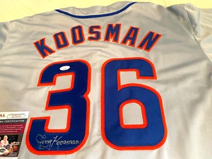 JERRY KOOSMAN Signed Mets Road Baseball Jersey -JSA Authenticated - Picture 1 of 3