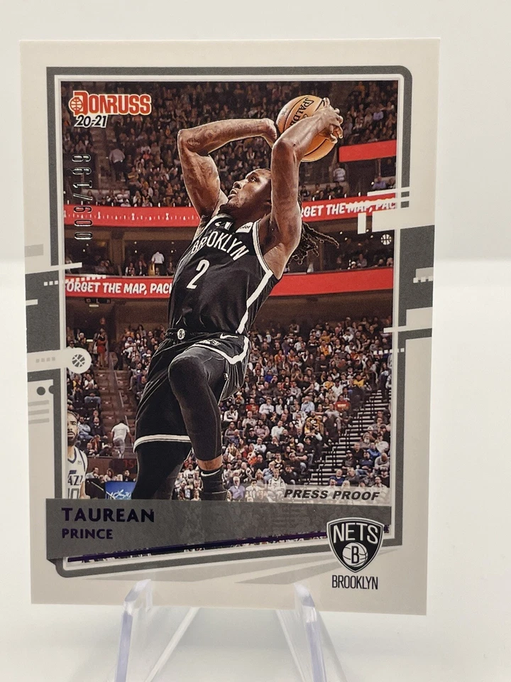 2020-21 Donruss Taurean Prince Purple Press Proof /199 #121 - Image 1 of 2