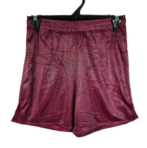 BNWT Girls Boys Sz 14 LW Reid Maroon Stretch Mesh Style School Sports Shorts - Picture 1 of 1