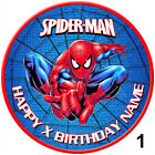 Spiderman Cake Topper Personalised Decoration Circle Edible Icing