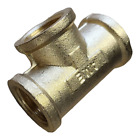 1'' BSP Female Threaded 3 Way Cross Coupler Adapter Connector Pipe Fitting Brass