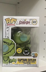 Scooby Doo Funko Pop! Captain Cuttler #632 Popcultcha Exclusive + Protector - Picture 1 of 6