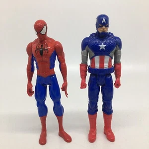 11 Zoll Marvel Figuren Spiderman und Captain America - Bild 1 von 9